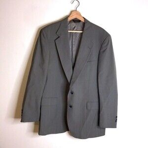 Johnny Carson mens business casual tweed button up blazer coat size 42